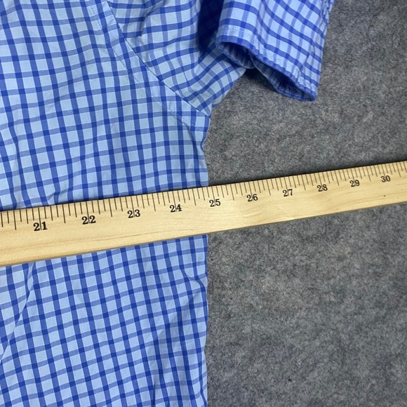 Brooks Brothers Mens Button Down Shirt Blue Gingham Check Long Sleeve Size L 346 - Picture 5 of 7